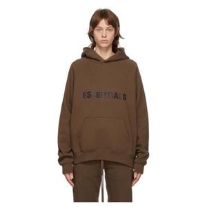 Essentials Fear of God Exclusive Brown Logo Hoodie size XL